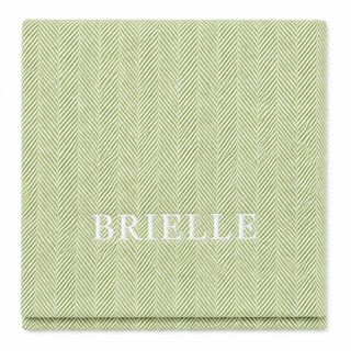 *CUSTOM* Edgartown Throw   Ivy   White Thread
