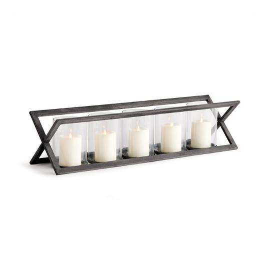 Baxton 5-Pillar Candleholder