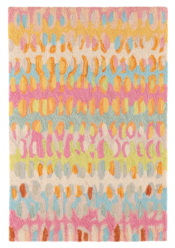 Paint Chip Hand Micro Hooked Wool Rug - Confetti - 2' x 3'
