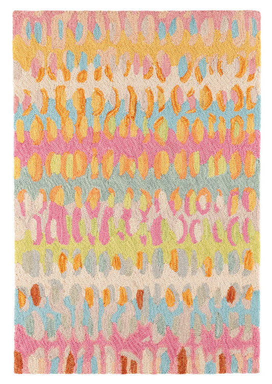 Paint Chip Hand Micro Hooked Wool Rug - Confetti - 2' x 3'