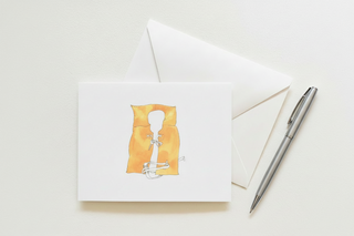 Life Jacket Sleeved Note Card

