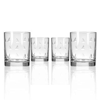 Sailing 13oz Double Old Fashioned Whiskey Glass | Set of 4   Online Only
