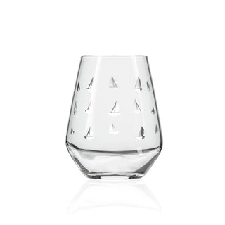 Sailing 18oz Stemless Wine Tumbler Glass | Set of 4   Online Only

