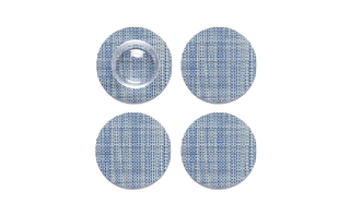 Set of 4   Mini Basketweave Coasters
