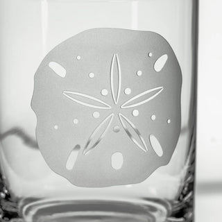 Sand Dollar 13oz Double Old Fashioned Whiskey Glass | Set of 4   Online Only

