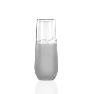 Sandpiper 8.5oz Stemless Champagne Flute | Set of 4   Online Only
