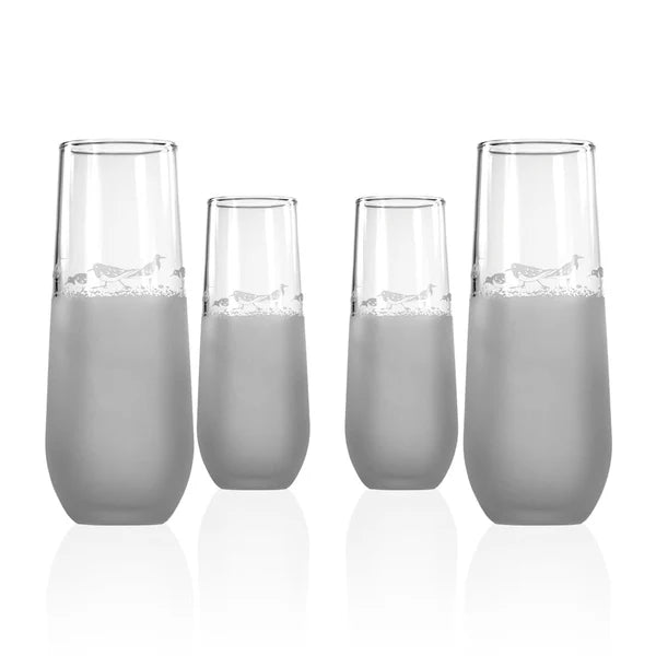 Rolf Glass Sandpiper Stemless Champagne Flute