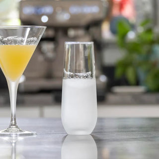 Sandpiper 8.5oz Stemless Champagne Flute | Set of 4   Online Only
