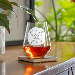 Sand Dollar 18oz Stemless Wine Glass | Set of 4   Online Only
