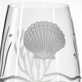 Scallop Shell 19.5oz All Purpose Wine Glass | Set of 4
