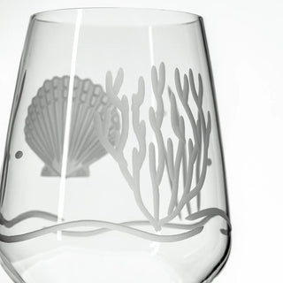 Scallop Shell 19.5oz All Purpose Wine Glass | Set of 4
