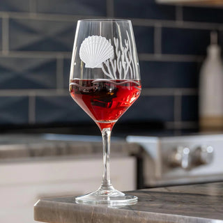 Scallop Shell 19.5oz All Purpose Wine Glass | Set of 4
