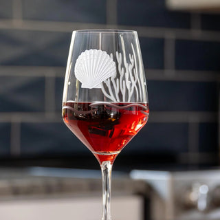 Scallop Shell 19.5oz All Purpose Wine Glass | Set of 4
