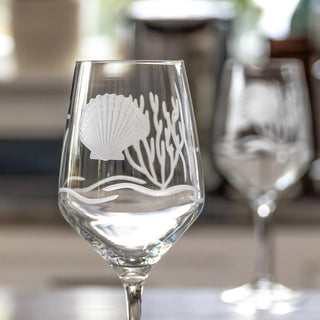 Scallop Shell 19.5oz All Purpose Wine Glass | Set of 4
