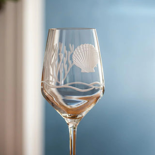 Scallop Shell 19.5oz All Purpose Wine Glass | Set of 4
