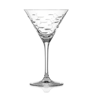 School of Fish 10oz Martini Cocktail Glass | Set of 4   Online Only
