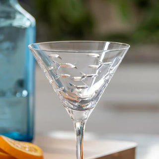 School of Fish 10oz Martini Cocktail Glass | Set of 4   Online Only
