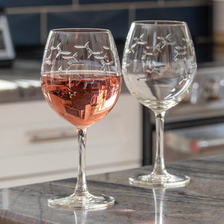 School of Fish 18oz Balloon Red Wine Glass | Set of 4   Online Only
