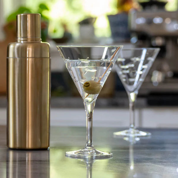 The Spotted Whale School of Fish Martini Glass - Thumbnail 5