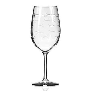 School of Fish 18oz All Purpose Wine Glass | Set of 4   Online Only
