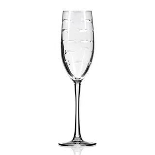 School of Fish 8oz Champagne Flute | Set of 4   Online Only
