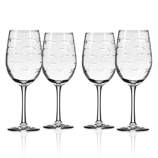 School of Fish 12oz White Wine Glass | Set of 4   Online Only
