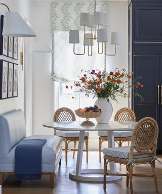 Set of 2   Louis XVI Trellis Rattan Dining Chair
