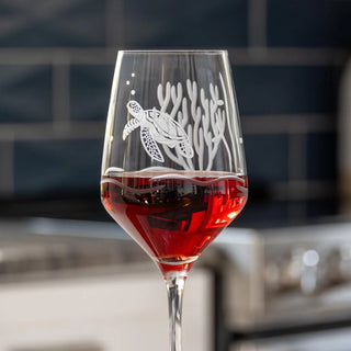 Sea Turtle 19.5oz All Purpose Wine Glass | Set of 4
