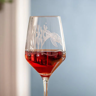 Sea Turtle 19.5oz All Purpose Wine Glass | Set of 4
