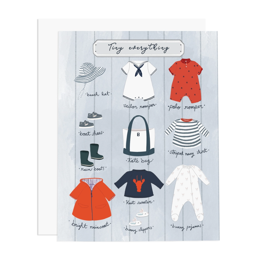 Tiny Everything Boy Greeting Card