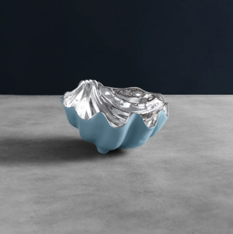 Thanni Shell Bowl (Blue and Silver)