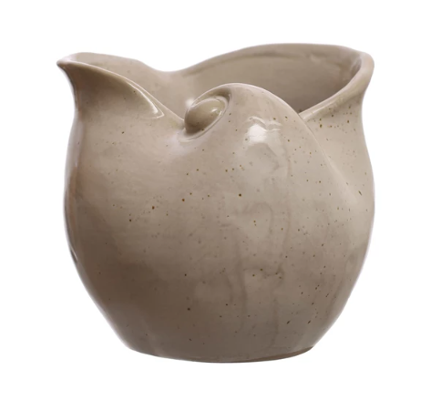 Stoneware Shell Planter/Container