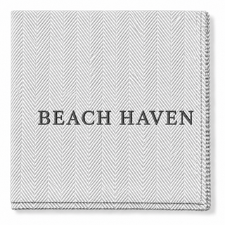 *CUSTOM* Edgartown Throw   Pewter   Dark Grey Thread
