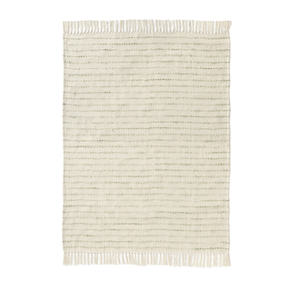 Contemporary 50" X 60" Striped Cotton Blend Throw Blanket
