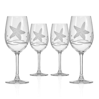 Starfish 12oz White Wine Glass | Set of 4   Online Only
