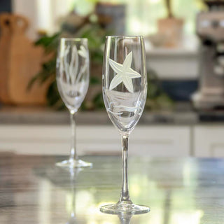 Starfish 8oz Champagne Flute | Set of 4   Online Only
