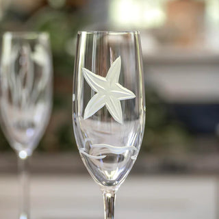 Starfish 8oz Champagne Flute | Set of 4   Online Only
