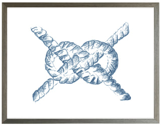 Navy Blue Sketched Knot A
