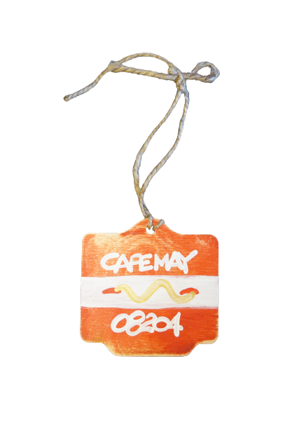 Beach Badge Ornament With Zip