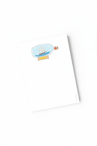 Boat in A Bottle Notepad
