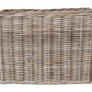 Woven Wicker Rattan Basket w/ Handles - Large