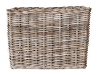 Woven Wicker Rattan Basket w/ Handles - Large