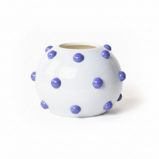 Iris Blue Ceramic Vase   Large
