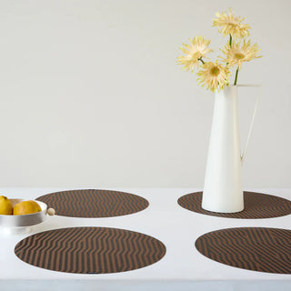 Set of 4   Dune Tablemats   Round 15"
