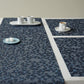 Set of 4 Flora Placemats - Indigo 14" x 19" Rectangle