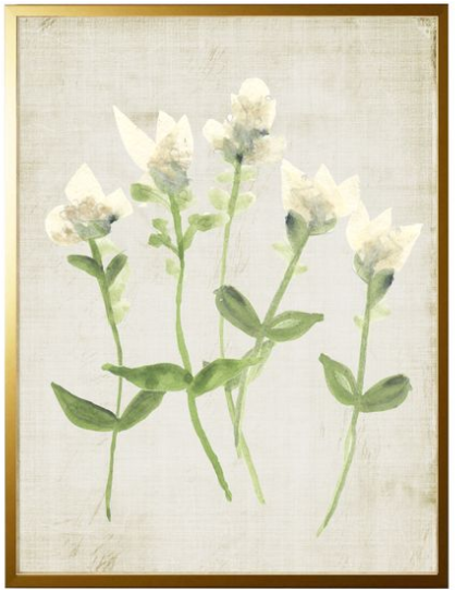 Tissue and Watercolor Ivory Flowers - Online Only