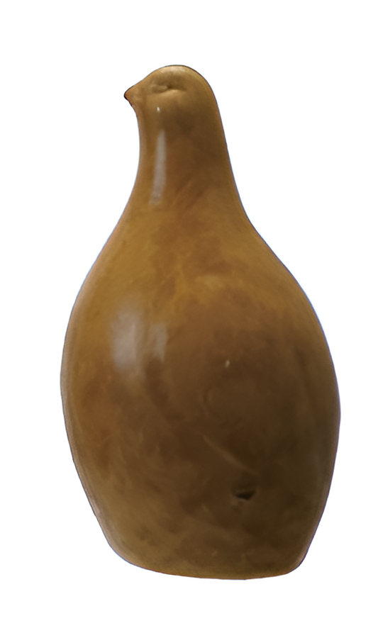 Terra-cotta Quails with Pattern - Large