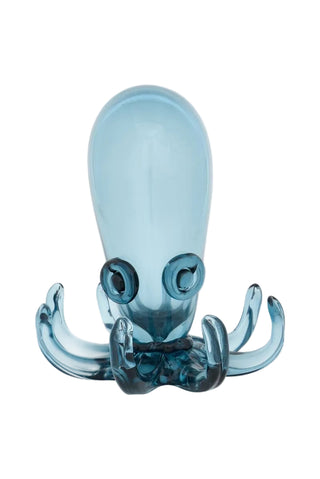 Octopus   Handblown Glass   Large   Blue
