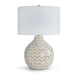 Chevron Bone Table Lamp
