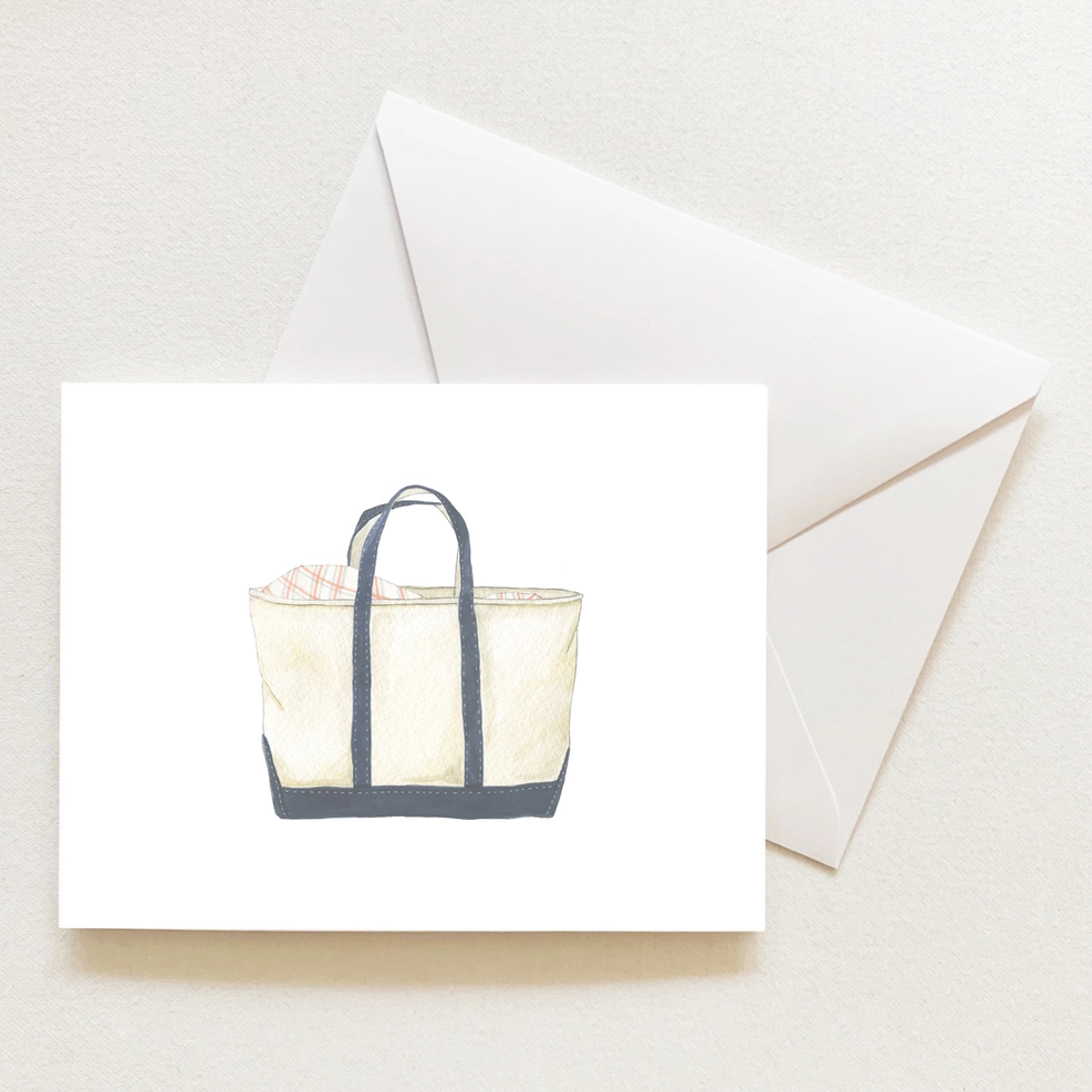 Canvas Tote Sleeved Note Card